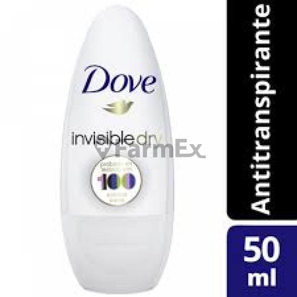 Desodorante Roll-on Dove Invisible x 50 mL Farmex-VidaTres-Persistente